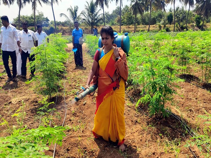 விவசாய மண் மீது சத்தியம் செய்து விவசாயிகள் குறைகளை தீர்ப்பேன் -  பாமக வேட்பாளர் திலக பாமா