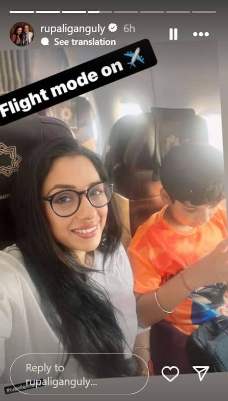 Rupali also posted videos after reaching Goa of her stay for the vacation.