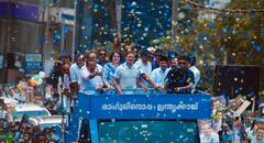 Congress Flag Missing From Rahul Gandhi's Roadshow In Wayanad