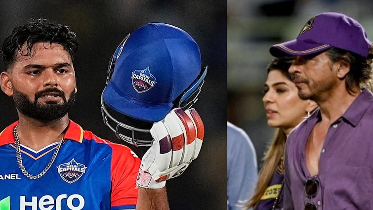 DC vs KKR: Aggressive innings by Rishabh Pant; Shah Rukh Khan also stood up and praised, then met! DC vs KKR: दिल्लीच्या पंतने गोलंदाजाला धुतलं, केकेआरच्या मालकाने काय केलं?, शाहरुख खानचं होतंय कौतुक,Video