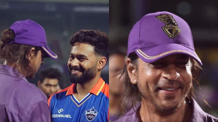 शायद आपने शाहरुख का वो लुक नहीं देखा होगा!  उन्होंने पंत को गले लगाकर मनोबल बढ़ाया