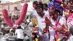 35 அடி உயர மாலை! வாக்கு சேகரிப்பில் தீவிரம் காட்டும் அ.தி.மு.க. - களைகட்டும் காஞ்சிபுரம்