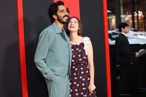 British filmmaker and actor Dev Patel also posed with his partner and Australian actress Tilda Cobham-Hervey.