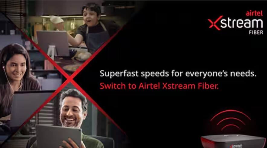 unleash the power of biggest entertainment with airtel xstream fiber   એરટેલ એક્સસ્ટ્રીમ ફાઈબર સાથે જોરદાર એન્ટરટેઈન્મેન્ટની મજા લો 