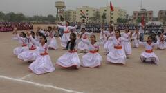 'वोट फॉर नेशन’ थीम पर बनाई मानव श्रृंखला, भरतपुर में 8 हजार छात्रों ने दिया लोकतंत्र के महापर्व का संदेश
