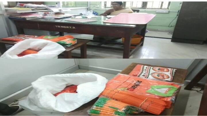 Lok Sabha Election 2024 Cash and items to be distributed to volunteers seized in Tirunelveli - TNN Lok Sabha Election 2024: நெல்லையில் பணம், தொண்டர்களுக்கு விநியோகம் செய்யவிருந்த பொருட்கள் பறிமுதல்