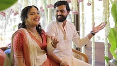 Amala Paul Baby Shower Photos : హీరోయిన్ అమలా పాల్ సీమంతం ఫోటోలు.. భర్తతో కలిసి అందంగా నవ్వేస్తున్న డస్కీ బ్యూటీ