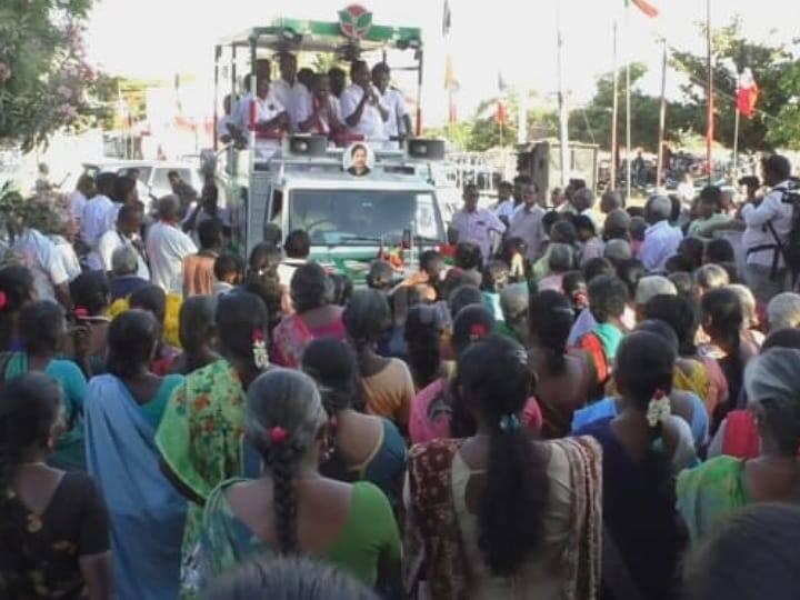 Lok Sabha Election 2024  MR Vijayabaskar collected votes on behalf of AIADMK for the Karur Parliamentary Elections - TNN மதுபானத்திற்கு 