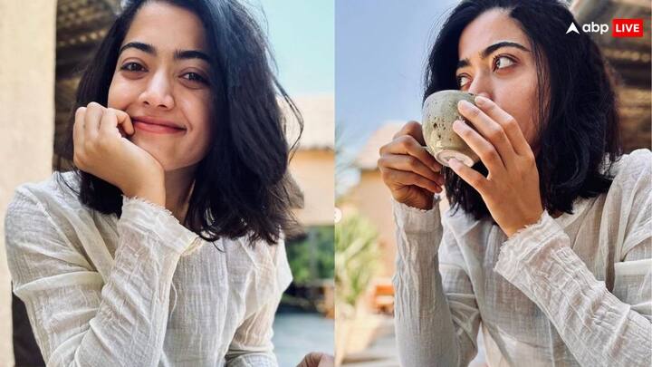 Rashmika Mandanna Celebrating her 28th Birthday animal actress share cute pics from Dubai Vijay Devarakonda अपने बर्थडे पर रश्मिका मंदाना ने दुबई से शेयर की प्यारी तस्वीरें, मजे लेते हुए फैंस बोले- 'कॉफी विद विजय'