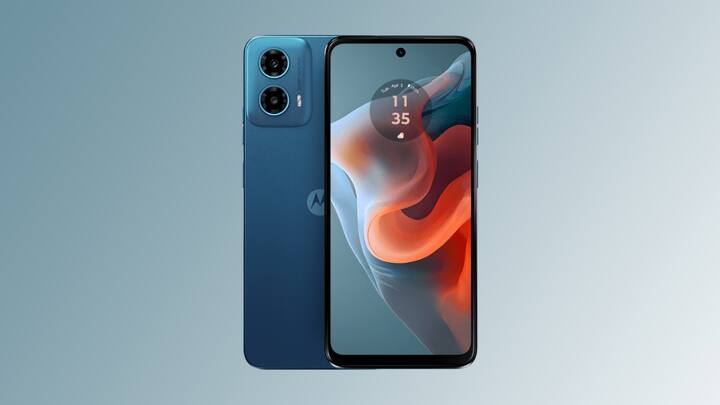 Moto G34 (Price: Rs 10,999 onwards) - Motorola's Moto G34 offers competitive specifications in the budget segment, featuring a 6.5-inch HD+ display with a 120 Hz refresh rate and powered by the Qualcomm Snapdragon 695 processor. Equipped with a 50-megapixel main sensor and 16-megapixel front camera, it boasts a water-repellent design, stereo speakers, and runs on stock Android 14, all powered by a 5,000mAh battery with 18W fast charging support.