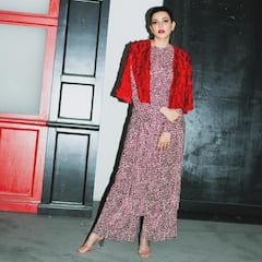 Kajal Aggarwal : சிவப்பு உடையில் மனதை பறிக்கும் நடிகை காஜல் அகர்வால்!