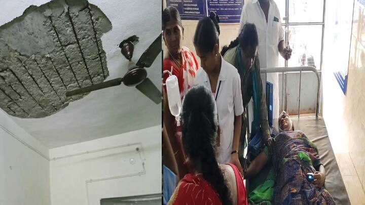 Dindigul news Five schoolgirls and cook injured after roof collapses at Adi Dravidar hostel - TNN ஆதிதிராவிடர் நல விடுதியில் மேற்கூரை இடிந்து விழுந்து விபத்து -  பழனி அருகே அதிர்ச்சி
