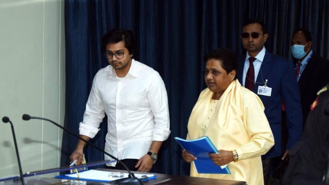 Lok Sabha Election 2024 New look of BSP Website by Mayawati nephew Akash Anand announced Lok Sabha Election 2024: चुनाव के बीच BSP का नया लुक, मायावती के भतीजे आकाश आनंद ने किया बड़ा ऐलान