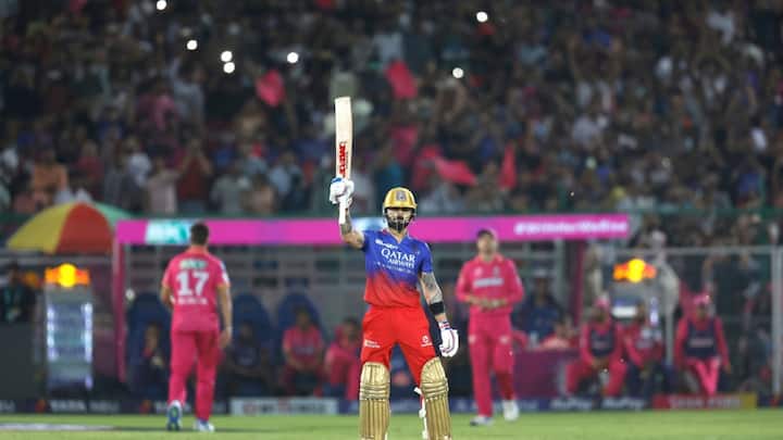 Virat Kohli: जयपुर के सवाई मानसिंह स्टेडियम में राजस्थान रॉयल्स के खिलाफ विराट कोहली ने शानदार शतक बनाया. यह विराट कोहली के आईपीएल करियर का आठवां शतक है.