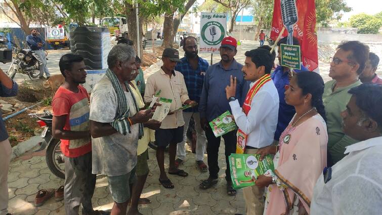 Lok Sabha Election 2024 Salem NTK candidate campaign to remember Dhoni and vote for number 7 - TNN தோனியை ஞாபகம் வைத்து 7வது நம்பருக்கு ஓட்டு போடுங்க  - சேலம் நாதக வேட்பாளர் மனோஜ் குமார்