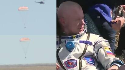 NASA Astronaut Loral OHara Returns to Earth from space station video Video: விண்வெளி நிலையத்திலிருந்து பூமிக்கு பாதுகாப்பாக திரும்பிய வீரர்கள் - நீங்களே பாருங்க