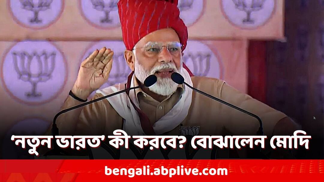 PM Modi in Churu Rajasthan told about new India attacks congress over India Army issue in his Lok Sabha Poll 2024 Campaign PM Modi: 'নয়া ভারত ঘর মে...' ফের চেনা সুর মোদির! একই কথা রাজনাথেরও
