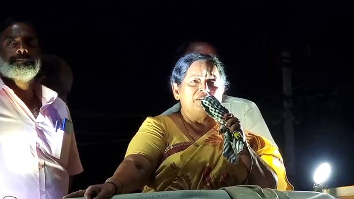 Theni: டோக்கன் சிஸ்டத்துக்கு ஹெட்மாஸ்டரே தங்க தமிழ்ச்செல்வன் தான் - டிடிவிக்கு ஆதரவாக சி.ஆர் சரஸ்வதி பரப்புரை