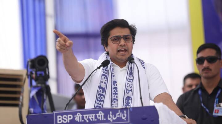 Lok Sabha Election 2024 BSP Chief Mayawati Nephew Akash Anand Attack Akhilesh Yadav at Khurja Bulandshahr Lok Sabha Election 2024: आकाश आनंद ने चंद्रशेखर के बाद अखिलेश पर भी साधा निशाना? लाल टोपी और क्रिकेट का किया जिक्र