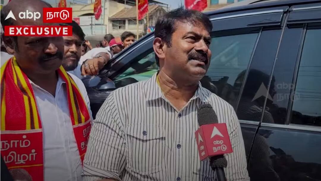 ABP NADU EXCLUSIVE: எல்லாம் தனியார்மயம்; மக்களிடம் வரி: வெளுத்து வாங்கிய சீமான் - சிறப்பு பேட்டி Naam Tamilar Party chief coordinator Seeman has criticized that there is nothing in the Congress election manifesto abpp ABP NADU EXCLUSIVE: எல்லாம் தனியார்மயம்; மக்களிடம் வரி: வெளுத்து வாங்கிய சீமான் - சிறப்பு பேட்டி