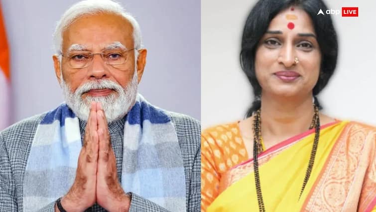 Lok Sabha Elections 2024 PM Modi Message to Madhvi Latha who challenge Asaduddin Owaisi says Exceptional Lok Sabha Elections 2024: 'असाधारण', असदुद्दीन ओवैसी को चैलेंज करने वाली माधवी लता पर क्या बोले पीएम मोदी