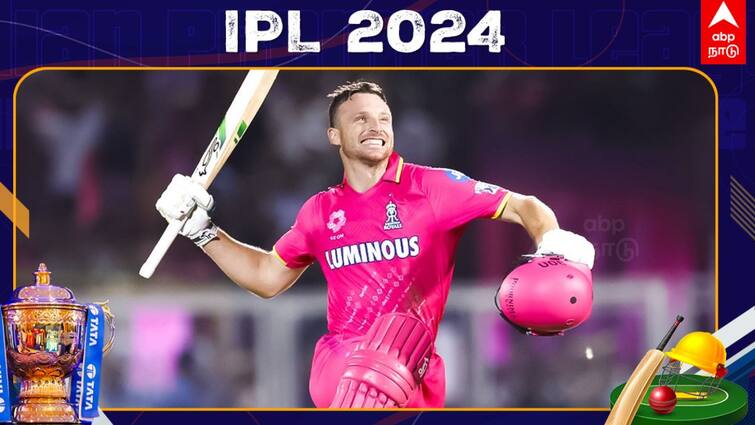 IPL 2024 RR VS RCB HUNDRED FOR JOS BUTTLER ON HIS 100TH IPL MATCH Jos Buttler Hundred: 100 வது போட்டி..கடைசி நிமிட த்ரில்..சதம் விளாசிய ஜோஸ் பட்லர்!