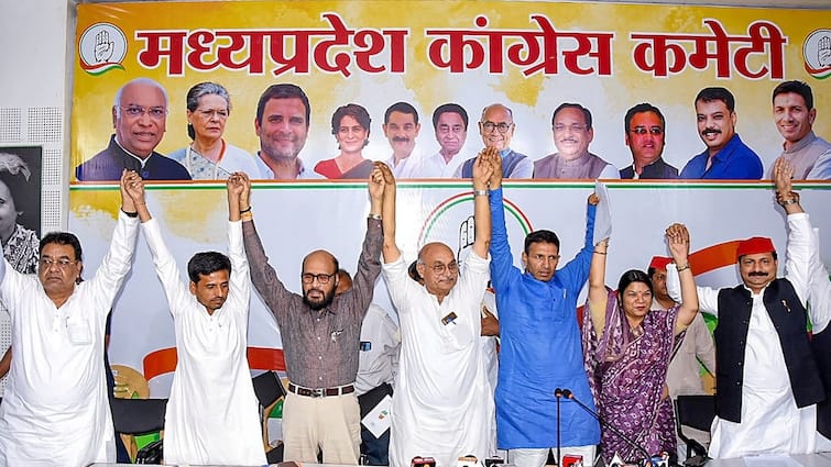 Congress Khajuraho Candidates BJP Lok Sabha Election 2024 VD Sharma Jitu Patwari Madhya Pradesh LS Polls: Congress Accuses BJP Of 'Abducting, Threatening' Khajuraho Candidates To Withdraw Nomination, Party Denies