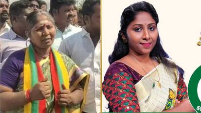 Veerappan wife muthulakshmi daughter vidya rani contest ntk அம்மா திமுக கூட்டணி மகள் நாம் தமிழர்: வீரப்பன் குடும்பத்தில் விரிசலா?: விளக்கம் அளித்த தாய் - சேய்