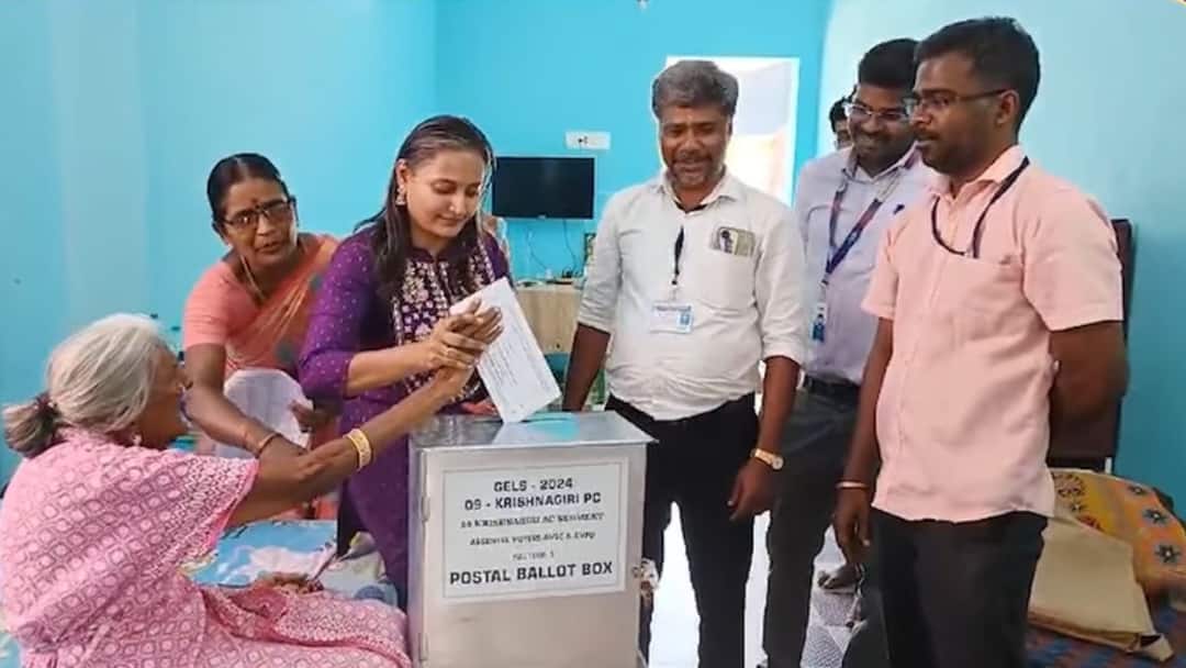 Lok sabha Election 2024: ஜனநாயக கடமை முக்கியம்பா..! 101 வயதில் தபால் வாக்களித்த மூதாட்டி