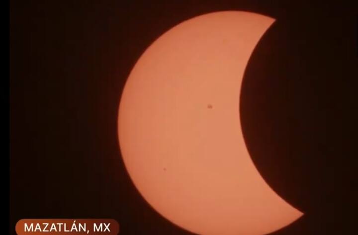 The much-anticipated celestial event of the year has commenced, as the first total solar eclipse of 2024 unfolds in the night sky. Beginning at 9:12 pm IST on April 8, the Moon has started its celestial dance, gradually inching its way between the Earth and the Sun. (Photo: NASA)