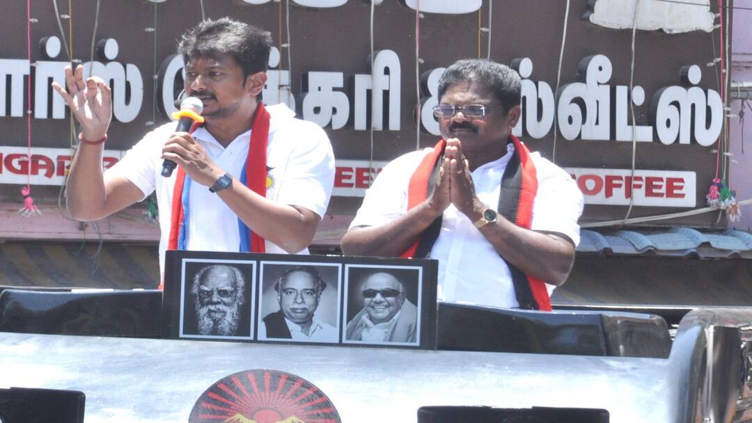 Lok Sabha Election 2024 Minister Udayanidhi Stalin campaigned in support of DMK candidate Mani in Dharmapuri - TNN இதனால்தான் அவருக்கு 29 பைசா என பெயர் வைத்துள்ளேன் - அமைச்சர் உதயநிதி ஸ்டாலின்