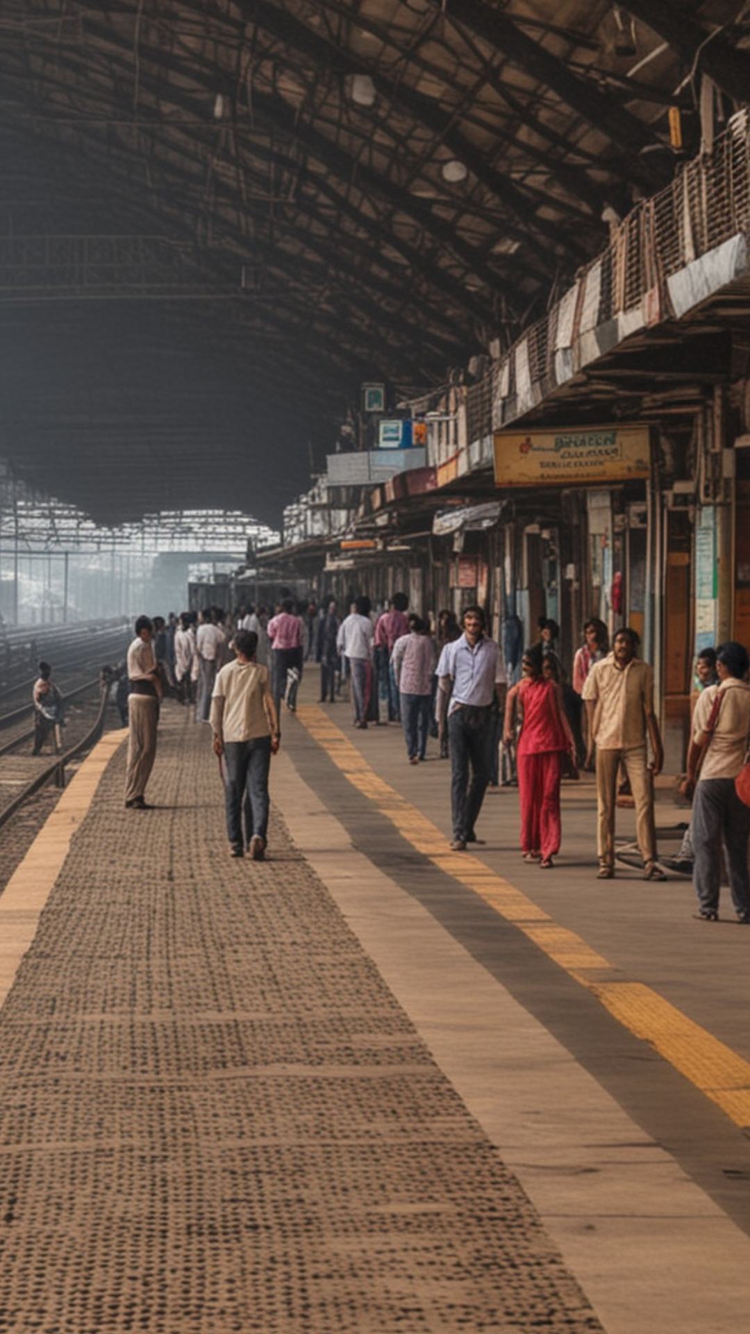 उसे प्लेटफॉर्म पर जाने के लिए