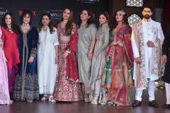 Heeramandi Trailer Launch Event: रेड लहंगे में सोनाक्षी ने ढाया कहर...तो मल्टीकलर शरारा सूट में दिखीं मॉम टू बी ऋचा चड्ढा, देखें तस्वीरें