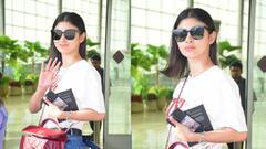 Mouni Roy: मौनी रॉयचा कॅज्युअल लूक, एअरपोर्टवर झाली स्पॉट!
