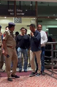Salman Khan Pics: अनंत अंबानी के बर्थडे सेलिब्रेशन के लिए जामनगर पहुंचे सलमान खान, कैजुअल लुक में दिखा भाईजान का टशन