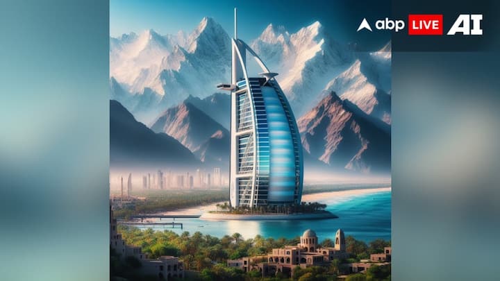 AI Made Dubai Images: दुबई के ख़ूबसूरत नजारों को आप लोगों ने अभी तक रेगिस्तानों के बीच देखा होगा लेकिन आर्टिफिशियल इंटेलिजेंस (AI) ने पहाड़ों के बीच दुबई की शानदार तस्वीर बनायी है.