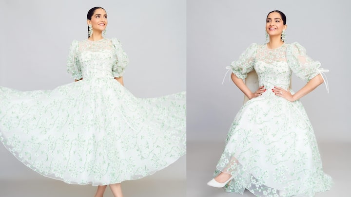 Sonam Kapoor gives fresh and chic look inspiration with her latest floral print frock look Sonam Kapoor: आउटिंग से लेकर डेली वियर तक, सोनम कपूर की ये फ्लोरल फ्रॉक आपको देगी कूल और फ्रेश लुक