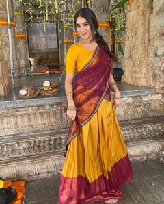 Yukti Thareja Photos: యుక్తి తరేజా... ఉగాదికి చక్కగా చీరలో మనసు దోచేలా