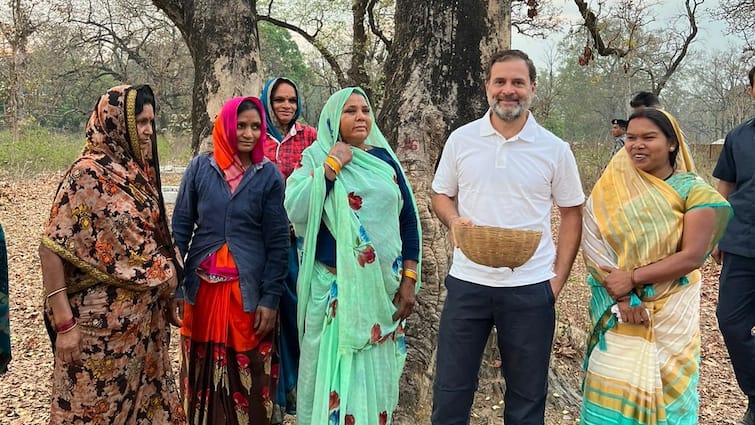 Rahul Gandhi talked to rural women While going from Shahdol to Umaria mp lok sabha election ann Watch: जब महुआ बिनती महिलाओं को देख राहुल गांधी ने रुकवाया काफिला, शहडोल से उमरिया जाते समय की चर्चा