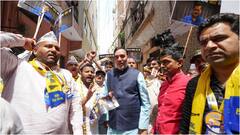 दिल्ली में AAP का डोर-टू-डोर कैंपेन शुरू, CM केजरीवाल को जेल से निकालने के लिए मांग रही वोट