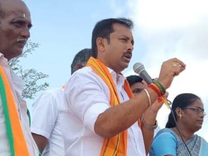 Lok sabha election 2024 Karur BJP candidate Senthilnathan campaign - TNN 100 நாள் வேலை திட்டம் 150 நாளாக மாற்றி தரப்படும் - கரூர் பாஜக வேட்பாளர் கொடுத்த வாக்குறுதி