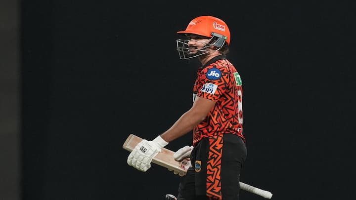 PBKS dominated the first half of the SRH innings. But then Nitish Kumar Reddy upped the ante and played a fine knock as SRH managed to post 182/9. Reddy scored 64 off 37. (Image Source: PTI)