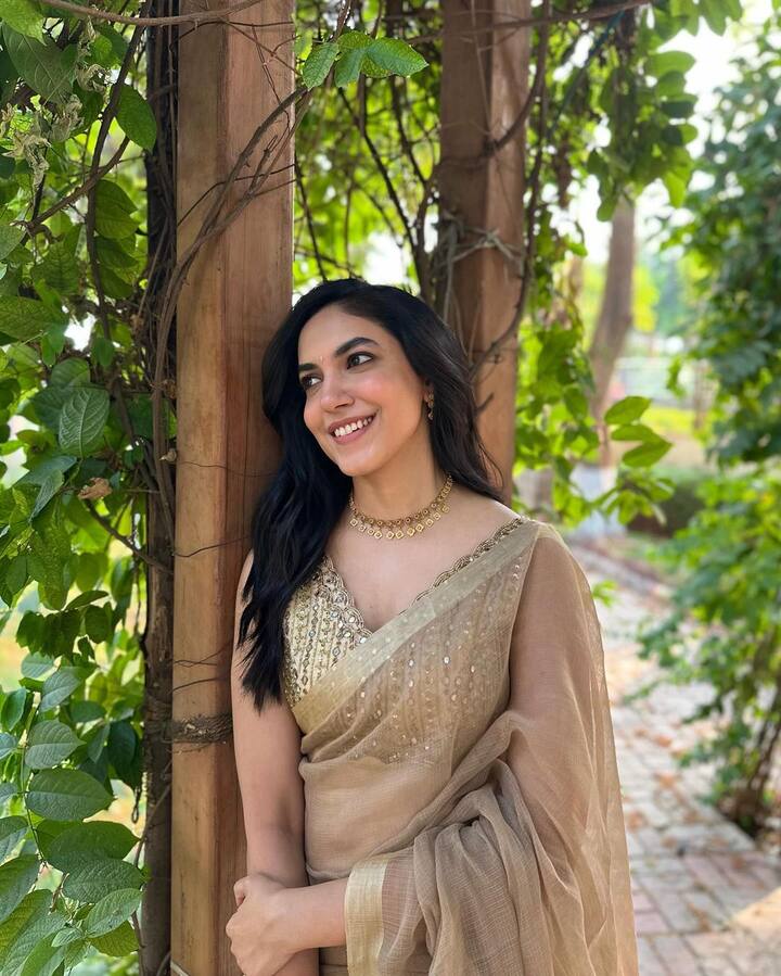 తెలుగు హీరోయిన్ రీతూవర్మ అందంగా మూస్తాబై ఫోటోలకు ఫోజులిచ్చింది. ఉగాది సందర్భంగా చీరకట్టుకుని ఫోటోలు దిగింది.(Images Source : Instagram/RituVarma)