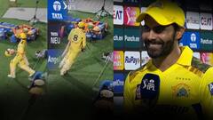 MS Dhoni Entry Ravindra Jadeja Teases Crowd: ఫ్యాన్స్ అందరితో చిన్న ప్రాంక్ చేసిన రాక్ స్టార్ జడేజా
