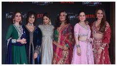 Heeramandi Trailer Launch: Sonakshi Sinha, Manisha Koirala, Aditi Rao Hydari And Others Look Regal - See Pics
