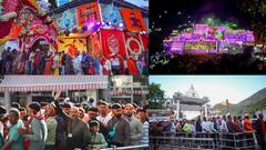 In Photos: चैत्र नवरात्र पर वैष्णो देवी के दर्शन के लिए पहुंचे हजारों श्रद्धालु, फूलों से सजाया गया मंदिर