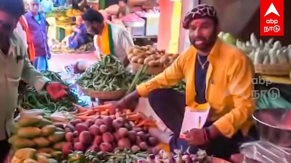 Cool Suresh Campaign : “பாரத் மாதா கி ஜெய்’’ மார்க்கெட்டில் கூல் சுரேஷ் ஜாலி பிரச்சாரம்