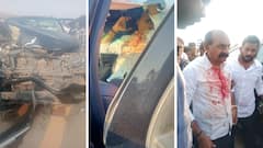 నంద్యాల టీడీపీ అభ్యర్థి ఫరూక్‌ కారుకు ప్రమాదం- సీటు బెల్టు పెట్టుకోవడంతో తప్పిన ముప్పు