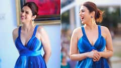 Shraddha Das Photos: బ్లూ డ్రెస్‌లో శ్రద్ధా దాస్‌ స్టన్నింగ్‌ లుక్‌ - స్మైల్‌తో కట్టిపడేస్తున్న డింపుల్‌ బ్యూటీ