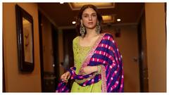 Aditi Rao Hydari Looks Like A Royalty As She Promotes Heeramandi - See Pics